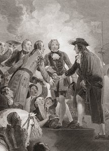 Wilhelm, Prinz von Oranien (später König Wilhelm III.) landet in Brixham. von Thomas (after) Stothard