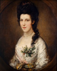Porträt einer Dame von Thomas (attr. to) Gainsborough