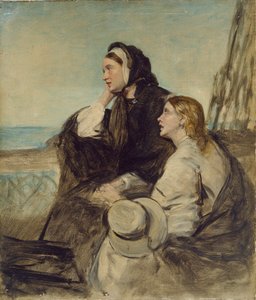 Zwei Frauen sitzen auf Deck, spätes 19. Jahrhundert von Thomas Alexander Ferguson Graham