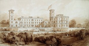 Osborne House, Isle of Wight von Thomas Allom