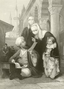 Der türkische Briefschreiber von Thomas Allom