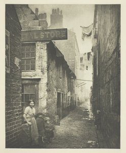 Alte Gasse bei der High Street von Thomas Annan