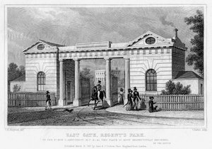 Osttor, Regents Park, London, 1827 von Thomas Barber
