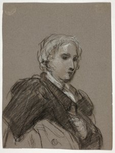 Büste einer Frau (recto); Drapierte Figur, Dreiviertellänge (verso) von Thomas Barker