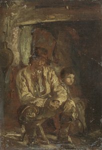 Der Holzfäller und sein Sohn von Thomas Barker of Bath