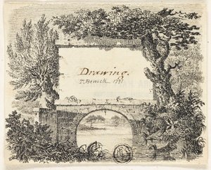 Vignette mit Brückenbäumen von Thomas Bewick