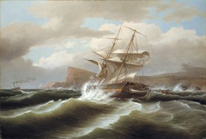 Ein amerikanisches Schiff in Not