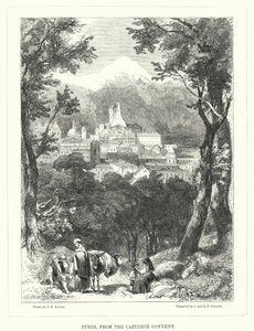 Turin, vom Kapuzinerkloster (Stich) von Thomas Brabazon Aylmer