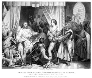 König Richard I. vergibt Bertrannd De Gurdun von Thomas Brown