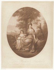 Porträt von Lady Rebecca Northwick und ihrer Tochter Anne Rushout