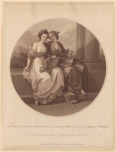 Selbstbildnis als Zeichnung, inspiriert von der Muse der Poesie von Thomas Burke
