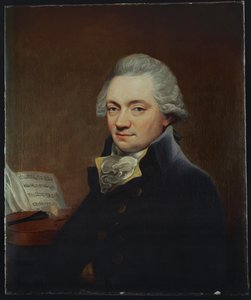 Johann Peter Salomon, Joseph Haydns Verleger in London (Öl auf Leinwand) von Thomas Bush Hardy