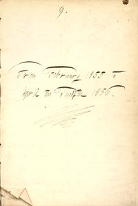 Thomas Butler Gunn Tagebücher - Band 7, Seite 5, 1855-1856
