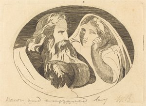 Lear und Cordelia von Thomas Butts, Jr. after William Blake