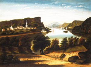 Lake George und das Dorf Caldwell, ca. 1850er Jahre von Thomas Chambers