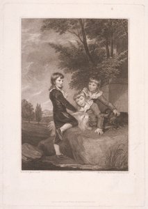 Thomas Philip, dritter Lord Grantham, später Earl De Grey, mit seinen Brüdern Frederick John und Philip