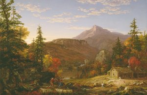Die Rückkehr des Jägers von Thomas Cole