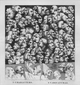 Charaktere und Karikaturen, 1807, 1827 von Thomas Cook