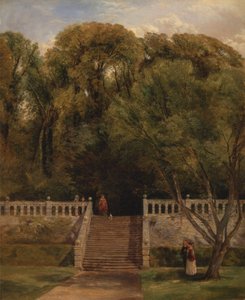 Auf der Terrasse von Haddon Hall, Derbyshire
