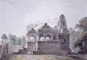 Ein Hindu-Tempel in der Festung von Rohtas, Bihar