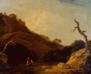 Der Eingang zu einer Höhle in der Nähe von Gyah von Thomas Daniell