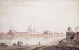 Das Taj Mahal, Agra, Uttar Pradesh, 1789 von Thomas Daniell