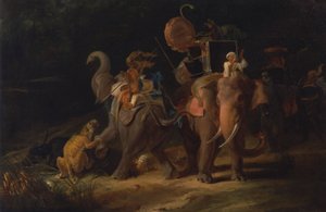 Tigerjagd in Ostindien [1798, Royal Academy of Arts, London, Ausstellungskatalog]