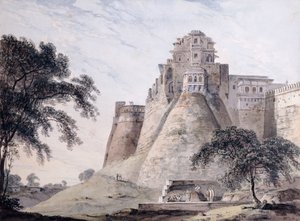 Ansicht der Festung, Jaunpur, Uttar Pradesh von Thomas Daniell