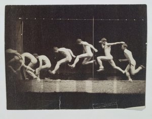 Marey-Rad-Fotografien eines unbekannten Modells, 1884 von Thomas Eakins