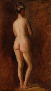 Stehender weiblicher Akt (Rückansicht) von Thomas Eakins