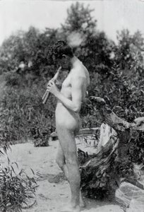 Stehender Dudelsackspieler, Studie für Arkadien, ca. 1883