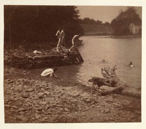 Studie für Schwimmen, 1883 von Thomas Eakins