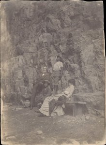 William H. Macdowell und Margaret Eakins in Saltville oder Clinch Mountain, Virginia, 1880-82