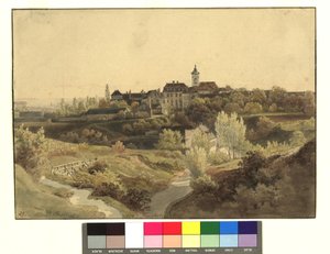 Ober Döbling, Johanneskapelle und Umgebung von der Unter-Döblinger Seite aus gesehen von Thomas Ender