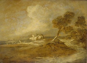 Eine Landschaft mit Reitern von Thomas Gainsborough