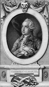 George Colman der Ältere, graviert von John Hall von Thomas Gainsborough