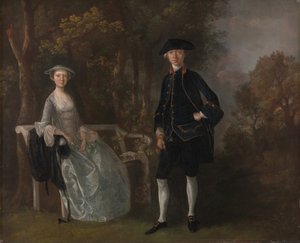 Lady Lloyd und ihr Sohn, Richard Savage Lloyd, von Hintlesham Hall, Suffolk von Thomas Gainsborough