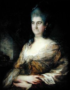 Porträt einer Dame, angeblich Elizabeth Chudleigh (1720-88) von Thomas Gainsborough