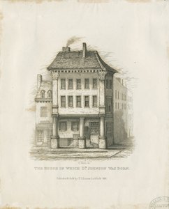 Lichfield - Geburtsort von Dr. Johnson: Gravur