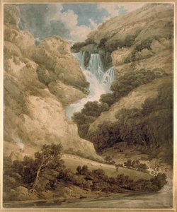 Die Schlucht von Wathenlath mit den Wasserfällen von Lodore, Derwentwater, ca. 1801