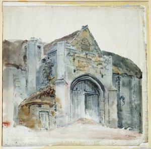 Die Zehntscheune, Abbotsbury von Thomas Girtin