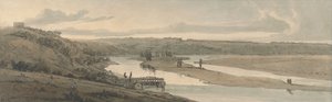 Die Wasserwerke von Marly und St. Germain-en-Laye in der Ferne von Thomas Girtin