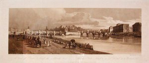 Blick auf den Pont Neuf, die Münze usw. von Thomas Girtin