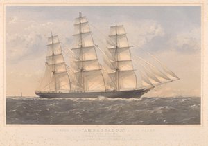 Clipper-Schiff Ambassador, A.1. 16 Jahre... William Lund Esquire & andere (Eigentümer) William Walker Esquire (Erbauer) von Thomas Goldsworth Dutton