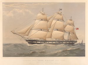 Klipperschiff True Briton 1100 Tonnen von Thomas Goldsworth Dutton
