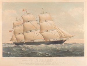 Klipperschiff Cossipore 1226 Tonnen von Thomas Goldsworth Dutton