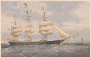Das Klipperschiff Norman Court, ca. 1868-74 von Thomas Goldsworth Dutton