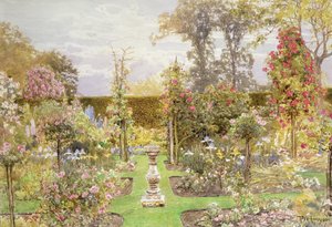 Die Sonnenuhr im Rosengarten von Thomas H. Hunn