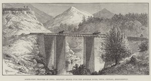 Nordwestgrenze Indiens, Militärbrücke über den Anumbar-Fluss, Thull Chotiali, Belutschistan von Thomas Harrington Wilson