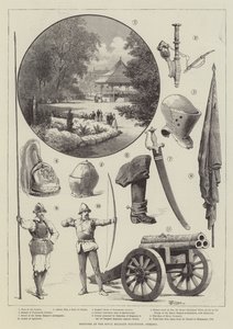 Skizzen bei der Royal Military Exhibition, Chelsea von Thomas Harrington Wilson